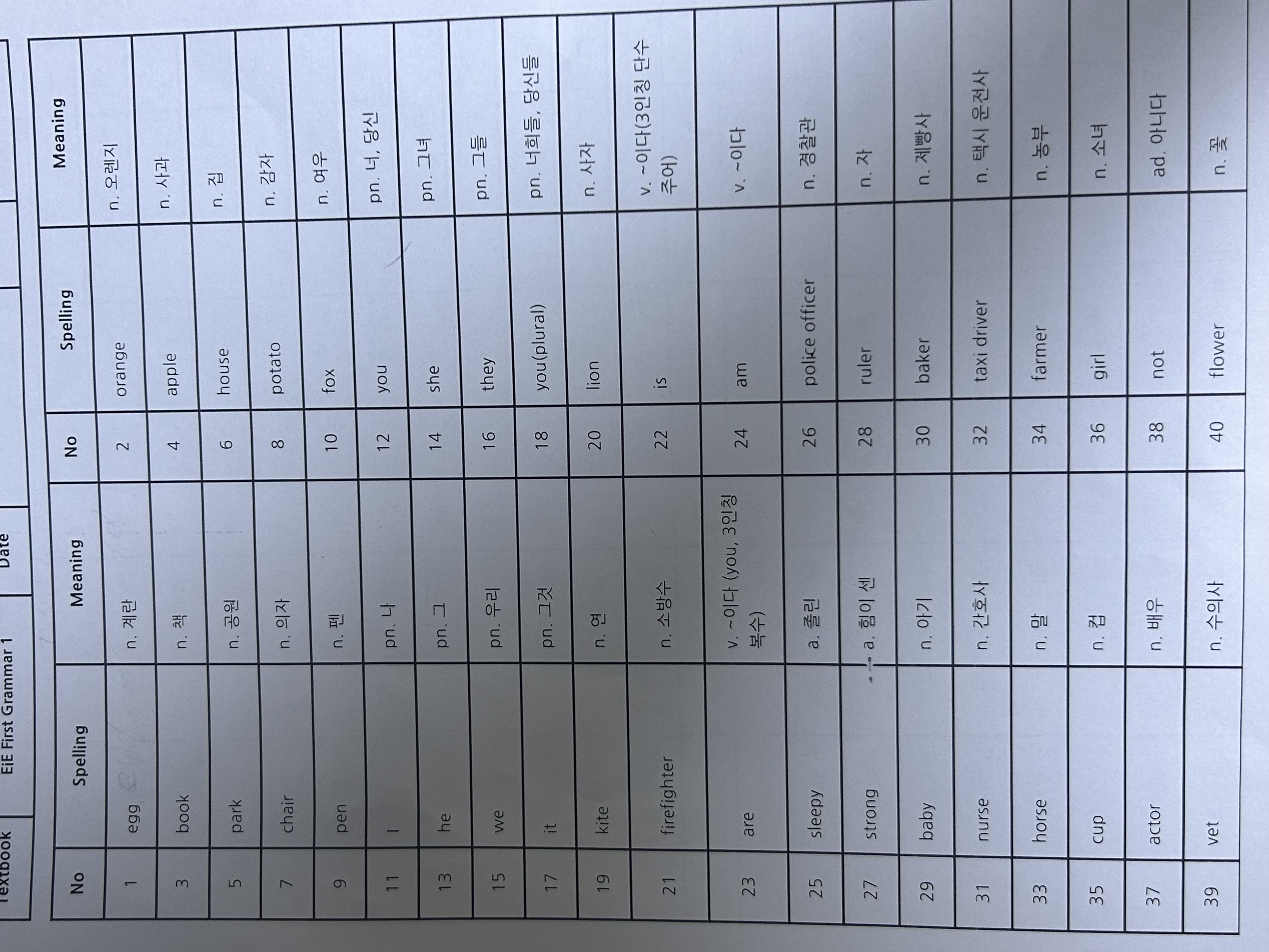 원본 단어장 이미지